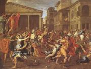 Nicolas Poussin, The Rape of the Sabines (mk05)